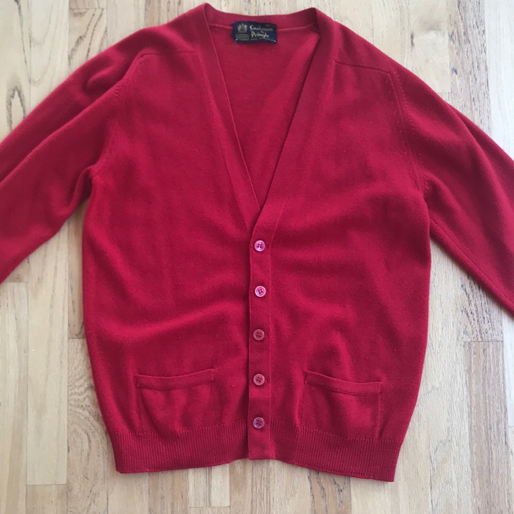 Vintage Cashmeres Cardigan: made in Scotland